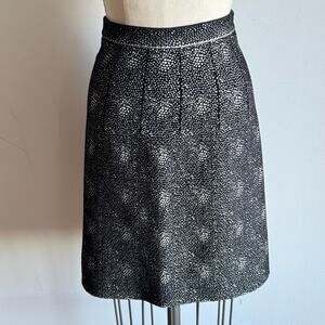 ALAÏA Mouchette Spot-Print A-line Wool-blend Skirt